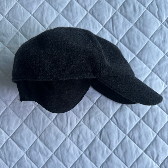 Wool/Cashmere Blend Ball Cap with Ear Flaps, Extra Large - Picture 4 of 6